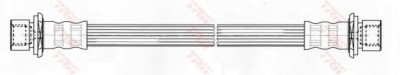 Conducta / cablu frana TOYOTA YARIS (P1) (1999 - 2005) TRW PHA432 foto