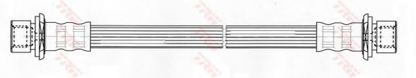Conducta / cablu frana TOYOTA YARIS (P1) (1999 - 2005) TRW PHA432