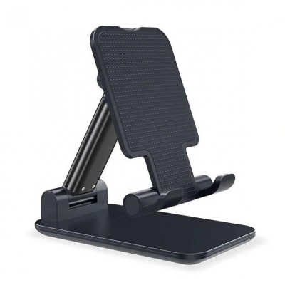 Suport extensibil de birou, Flippy, cu brat telescopic, pentru smartphone sau tableta, pliabil, Universal, Negru foto
