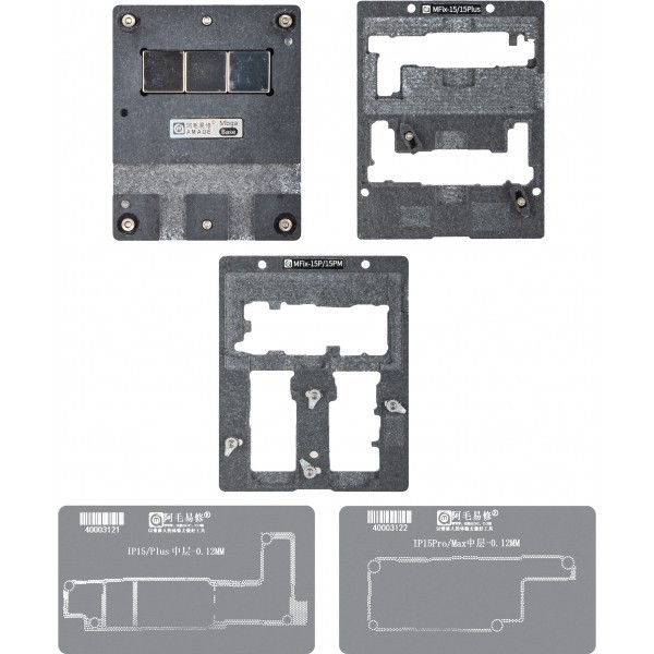Suport de Lucru Reballing Amaoe MFix-15 pentru Apple iPhone 15 Series
