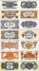 Lot 7 Reproduceri Bancnote Romanesti 1944 Ocupatia Rusa, Replică/Copie Colectie
