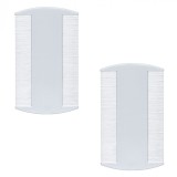 Pieptene Paduchi, Set 2 Bucăți, Plastic, Alb, Oem