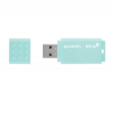 Memorie USB 3.0, 64 GB, Goodram UME3 Care, cu capac, albastra foto