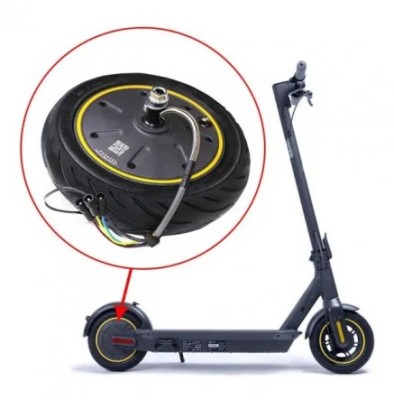 Roată 10 inch cu motor electric 350W pentru trotinetă electrica &amp;ndash; 36V anvelopa plina 10&amp;times;2.50 foto