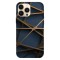 Husa compatibila cu Apple iPhone 11 Pro Max model abstract shapes on blue wall, Silicon, TPU, Viceversa