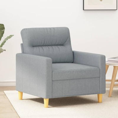 Gossi fotoliu canapea, gri deschis, 60 cm, material textil foto