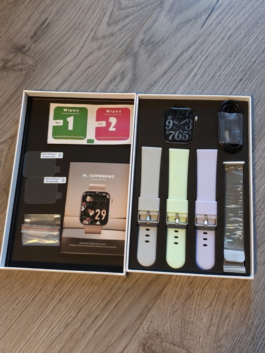 Smartwatch - 4 Bratari - 2 Folii de Protectie - Android/iPhone