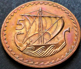 Cumpara ieftin Moneda 5 MILS - CIPRU, anul 1972 *cod 3757 A = RARA + PATINA NATURALA, Europa