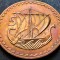 Moneda 5 MILS - CIPRU, anul 1972 *cod 3757 A = RARA + PATINA NATURALA