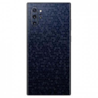 Set Folii Skin Acoperire 360 Compatibile cu Samsung Galaxy Note 10 Plus (Set 2) - ApcGsm Wraps HoneyComb Blue foto