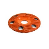 Disc sculptura in lemn SABURR - &Oslash; 100 mm plat cu gauri de ventilare granulatia EXTRA GROASA