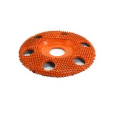 Disc sculptura in lemn SABURR - &Oslash; 100 mm plat cu gauri de ventilare granulatia EXTRA GROASA