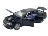 Macheta metal Audi A6L negru 1:18 replica deschide tot, sunet si lumini