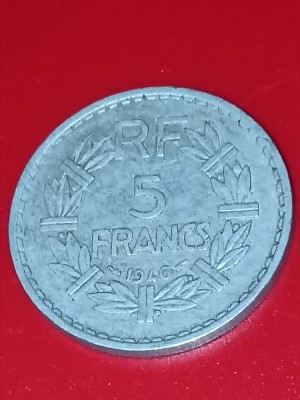 5 francs 1946 Franta, stare UNC [poze]. Discount conform descriere [10 - 20 %. Vezi descrierea.]. foto