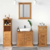 VidaXL Set de mobilier pentru baie cu sertar VIGO 4 pcs maro miere 3328545