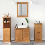 Set de mobilier pentru baie 4 pcs maro miere 37 x 34 x 110 cm