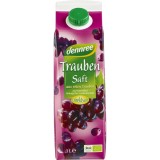 Suc Struguri Rosii Bio Dennree 1L - Natural, Fara Zahar Adaugat, Fara Conservanti