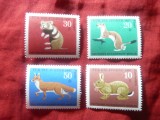 Serie Berlin 1967 - Fauna - Pt. Tineri -, 4 valori, Nestampilat