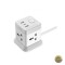 Prelungitor XO Design WL20 20W 3A 1 x USB-C - 2 x USB-A - 4 x Schuko Alb
