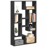 VidaXL Bibliotecă, negru, 72x20x120 cm, lemn prelucrat 858157