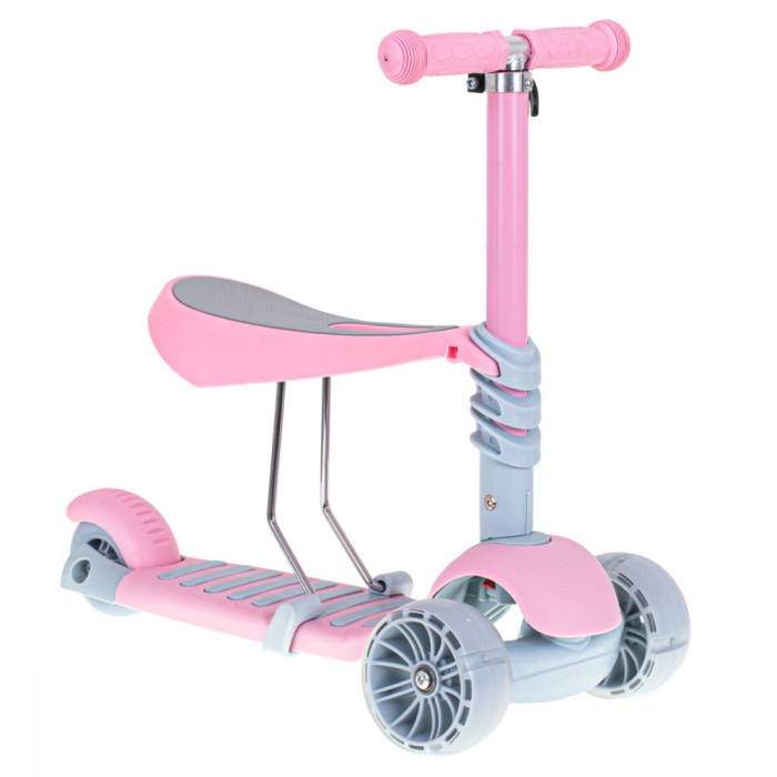 Tricicleta + Trotineta + Skateboard (3in1) roti iluminate LED &ndash; ROZ