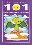 Cartea mov. 101 jocuri activitati de colorat, erc press