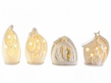 Cumpara ieftin Set 4 decoratiuni Nasterea Domnului led 6x6x12.5