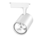 Spot LED Techstar&reg; Tracklights, Pentru Sina RailRacks Monofazata Tip L, 40w, 6500k Lumina Rece, Iluminat Directionabil, Corp Aluminiu Alb