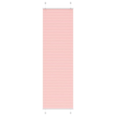 Jaluză plisată roz 60x200 cm Lățime țesătură 59,4cm poliester foto