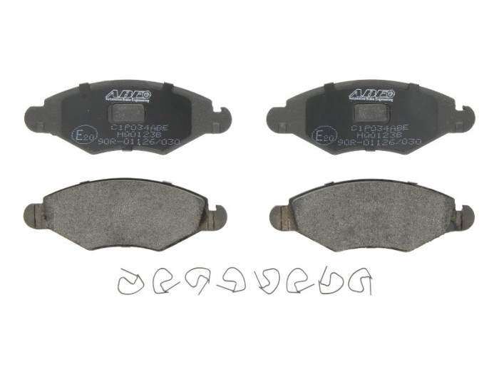 Set placute frana,frana disc PEUGEOT 206+ (T3E) (2009 - 2016) ABE C1P034ABE