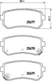 Set placute frana spate BREMBO P30068