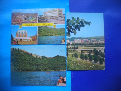 HOPCT LOT 2387 RESITA -JUD CARAS SEVERIN -3 CARTI POSTALE-CIRCULATE foto