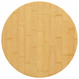 VidaXL Blat de masă, &Oslash;50x4 cm, bambus