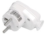 Conector Alimentare AC Mufă 2P PE Alb 250V 16A