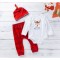 Costumas din 3 piese pentru bebelusi - Renul timid (Marime Disponibila: 3-6