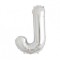 Balon Folie Litera J Argintiu - 40 cm