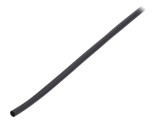 Manşon termocontractabil 3M 2:1 6,4mm L:300m negru fără adeziv