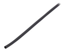 Manşon termocontractabil 3M 2:1 6,4mm L:300m negru fără adeziv