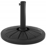 Outsunny Suport 13kg din Ciment pentru Umbrelă Soare, Bază Rotundă Rezistentă 48mm, Negru | Aosom Romania