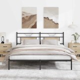 Gossi cadru de pat fara saltea stejar sonoma 183x203cm lemn prelucrat