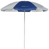 Umbrela plaja sau balcon cu inclinare, tija metalica, 160 cm, alb-albastru Household NewTrend