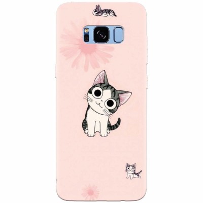 Husa silicon pentru Samsung S8 Plus, Cute Cat 101 foto