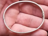 (163) BRATARA FIXA DIN ARGINT, VINTAGE, MARCAJ 925, DAMA, SUPERBA, 18.97 GRAME