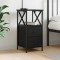 vidaXL Noptieră, negru, 34x35,5x70 cm, lemn compozit 825943