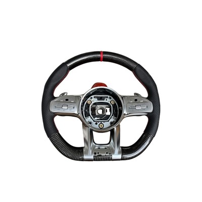 Volan sport piele si carbon compatibil cu modelele Mercedes 2011-2021 Produs compatibil - nu este OEM Cod: OCH-08 foto