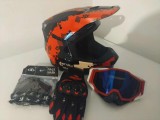 Cumpara ieftin Casca moto/enduro/atv +Ochelari+Manusi+Cagula