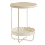 Cumpara ieftin Masuta laterala Crem Vasagle 40x40x55 cm