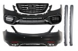 Pachet exterior Mercedes S-Class W222 S63 Design cu grila negru lucios
