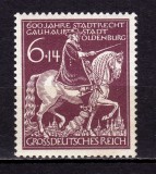 ✅ (S41) Germania Reich 1945 &quot; Oldenburg - 600 de ani &quot; ,serie Mi. 907 , MNH, Nestampilat