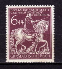 ✅ (S41) Germania Reich 1945 &quot; Oldenburg - 600 de ani &quot; ,serie Mi. 907 , MNH